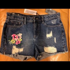 Floral Distressed Shorts